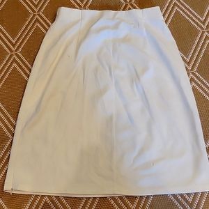 Cream pencil skirt